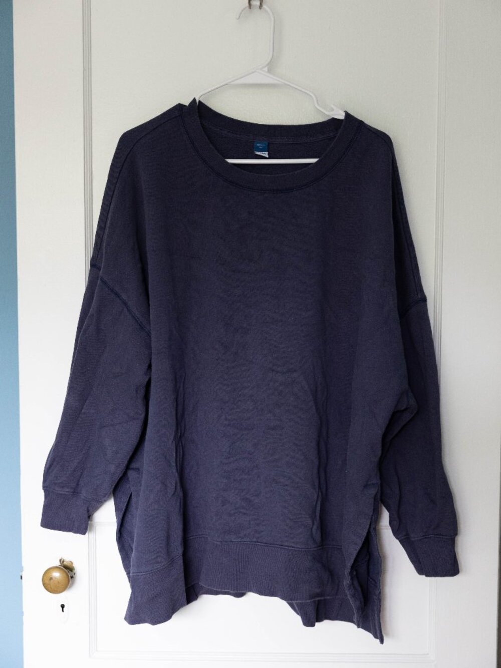 Old Navy SoComfy Oversized Navy Crewneck Sweatshirt 3X